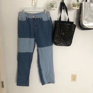 Patched Jeans